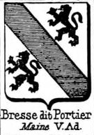 Bresse Coat of Arms / Family Crest 1