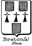 Breton Coat of Arms / Family Crest 10