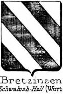 Bretzingen Coat of Arms / Family Crest 1