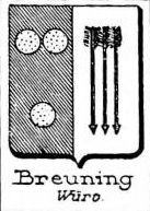 Breuning Coat of Arms / Family Crest 4