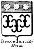 Brevedent Coat of Arms / Family Crest 1