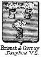 Brionet Coat of Arms / Family Crest 0