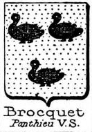 Brocquet Coat of Arms / Family Crest 0