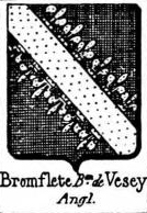 Bromflete Coat of Arms / Family Crest 2