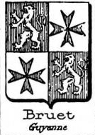 Bruet Coat of Arms / Family Crest 0