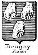 Brugny Coat of Arms / Family Crest 0