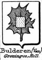Bulderen Coat of Arms / Family Crest 0