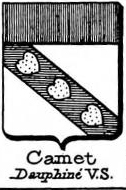 Camet Coat of Arms / Family Crest 1