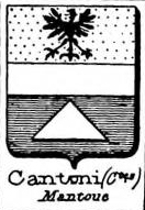 Cantoni Coat of Arms / Family Crest 4