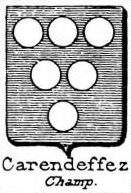 Carendeffez Coat of Arms / Family Crest 0