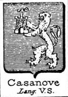 Casanove Coat of Arms / Family Crest 0