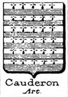 Cauderon Coat of Arms / Family Crest 1