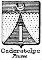 Cederstolpe Coat of Arms / Family Crest 0
