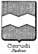 Cerudi Coat of Arms / Family Crest 0