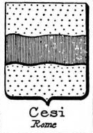 Cesi Coat of Arms / Family Crest 1