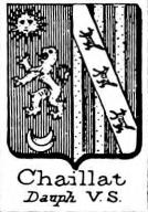 Chaillat Coat of Arms / Family Crest 0