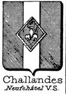 Challandes Coat of Arms / Family Crest 0