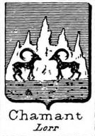 Chamant Coat of Arms / Family Crest 0