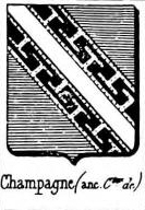 Champagne Coat of Arms / Family Crest 2