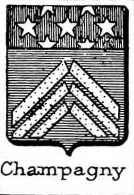 Champagny Coat of Arms / Family Crest 1