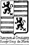 Champion Coat of Arms / Family Crest 14