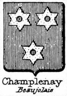 Champlenay Coat of Arms / Family Crest 0