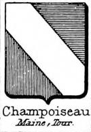 Champoiseau Coat of Arms / Family Crest 0