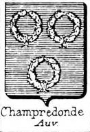 Champredonde Coat of Arms / Family Crest 0