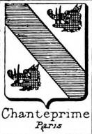 Chanteprime Coat of Arms / Family Crest 0