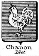 Chapon Coat of Arms / Family Crest 1