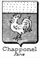 Chapponel Coat of Arms / Family Crest 0