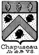 Chapuseau Coat of Arms / Family Crest 0