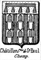 Chatillon Coat of Arms / Family Crest 12