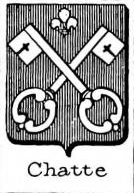 Chatte Coat of Arms / Family Crest 1