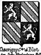 Chauvigny Coat of Arms / Family Crest 1
