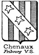 Chenaux Coat of Arms / Family Crest 1