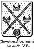 Chrestien Coat of Arms / Family Crest 1