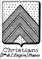 Christiani Coat of Arms / Family Crest 1