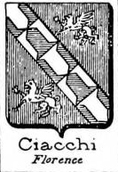 Ciacchi Coat of Arms / Family Crest 1