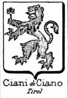 Ciani Coat of Arms / Family Crest 1