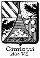 Cimiotti Coat of Arms / Family Crest 1