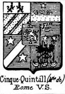 Cinque Coat of Arms / Family Crest 1