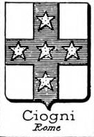 Ciogni Coat of Arms / Family Crest 0