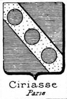 Ciriasse Coat of Arms / Family Crest 0