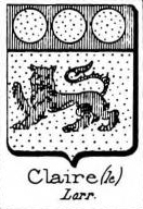 Claire Coat of Arms / Family Crest 0