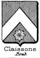 Claissonne Coat of Arms / Family Crest 0