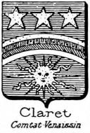 Claret Coat of Arms / Family Crest 1