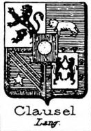 Clausel Coat of Arms / Family Crest 1
