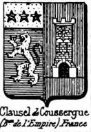 Clausel Coat of Arms / Family Crest 2