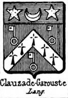 Clauzade Coat of Arms / Family Crest 0